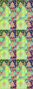 Altın şablonu çiz. Yeşil renkler ve altın elementler üzerine çizim. Raster doğulu süsü.