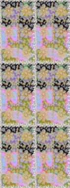 Damask pürüzsüz yineleme kalıbı. Barok tarzında altın çiçekli süs. Antika altın tekrarlanabilir duvar kağıdı. Tarafsız renklerde altın element.