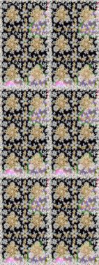 Gri ve siyah renklerde, altın elementlerle kusursuz klasik desen. Gri ve siyah renklerde altın sarısı desenler. Noel, kar tanesi, yeni yıl.