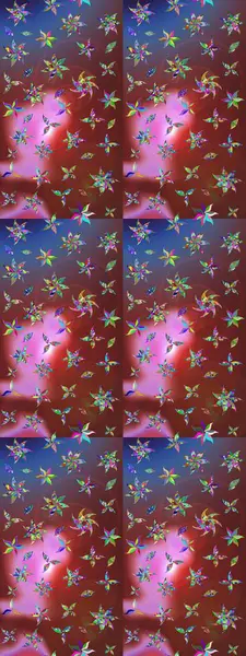 Kahverengi ve pembe üzerine çiçekler. Eskiz arkaplan modeli. Suluboya, elle çizilmiş. Raster stoku.