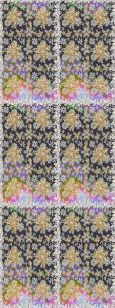 Geleneksel oryantasyon süsü. Klasik raster sarısı, kusursuz desen. Klasik klasik klasik arka plan. Gri ve nötr renklerde altın elementlerle kusursuz desen.