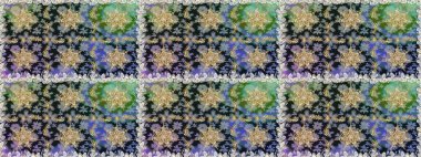 Klasik raster sarısı, kusursuz desen. Çiçek süsü kumaş deseni, cam, çiçek desenli metal gri ve nötr renklerde altın elementler..