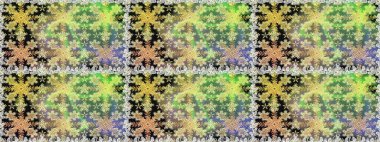 Barok tarzında kusursuz bir doğulu süsü. Yeşil ve nötr renklerde altın desenli altın elementler. Raster oryantal süs. Geleneksel klasik altın desen.