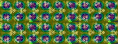 Raster illüstrasyonu. Yumuşak, yeşil ve kahverengi renklerde bahar çiçekleri. Çiçek ve yapraklı karalama şeklinde Raster çiçek deseni.