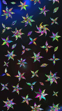 Parlak çiçekli halı deseni gri ve mavi renkte..