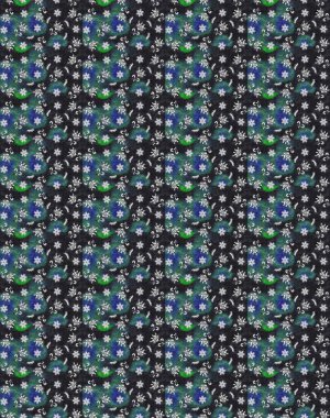 Çiçekler gri ve maviye. Suluboya, elle çizilmiş. Eskiz arkaplan modeli. Raster stoku.