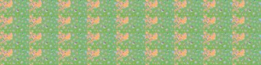 Çiçek desenli raster, nötr ve yeşil çizgi grafik desenli soyut raster arkaplan. Modern stil dokusu.
