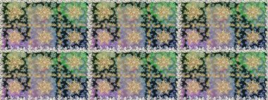 Gri ve nötr renklerde altın elementlerle geleneksel altın sarısı desen. Barok tarzında kusursuz bir doğulu süsü..