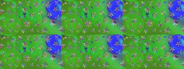 Organik motif arka planı. Çizim kalıbı. Raster illüstrasyonu. Ultraviyole kumaş deseni.