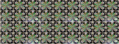 Gri renklerde, altın elementlerle kusursuz desen. Klasik klasik klasik arka plan. Geleneksel oryantasyon süsü. Kusursuz klasik raster altın desenli.