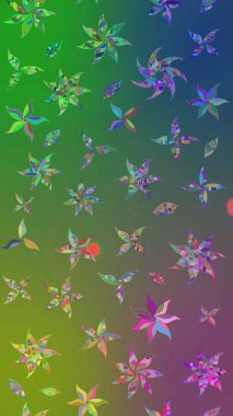 Raster geleneksel halk çiçekleri, tekstil tasarımı için yeşil ve mavi renkli. Üzerinde gelincikler ve vadi zambakları olan renkli çiçek desenli nakış..