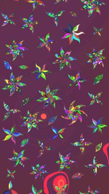 Küçük çaplı çiçeklerdeki basit şirin desenler. Tekstil veya kitap kapakları, imalat, duvar kağıtları, baskı, hediye paketi ve yapıştırma kitabı için çiçek eskizi geçmişi. Raster illüstrasyonu.