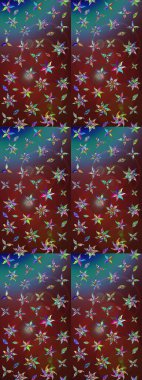 Botanik çizim kalıbı. Organik elementler. Suluboya etkisi. Raster deseni.