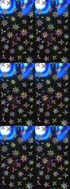 Anti-stres için soyut örnek sayfası. Raster illüstrasyonu. Gri ve mavi renklerde.