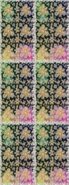 Kusursuz raster arka plan. Çiçek deseni. Şık bir grafik desen. Duvar kâğıdı barok, İspanyol kumaşı. Gri ve nötr renklerdeki altın elementler.