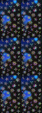 Çiçekli tebrik kartı. Raster illüstrasyonu. Doğum günü kartı ya da düğün davetiyesi. Suluboya çiçek buketi. Gri ve mavi renklerde. Çiçek arka planı.