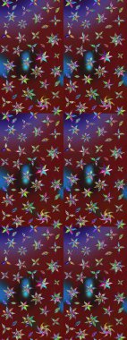 Vadinin kırmızı ve kahverengi renkli çiçekleri. Suluboya, elle çizilmiş. Raster - stok. Taslak arkaplan deseni.