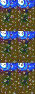 Özgürlük stili Millefleur 'lar. Taşralı şıklığı. Tekstil, duvar kâğıdı, kapaklar, yüzey, baskı, hediye paketi, hatıra defteri, dekupaj. Küçük yabani çiçeklerdeki halk modelini çiz..