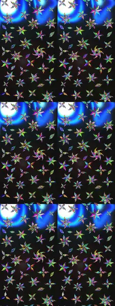 Anti-stres için soyut örnek sayfası. Raster illüstrasyonu. Gri ve mavi renklerde.