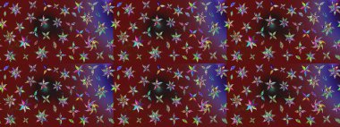 Raster deseni. Botanik çizim kalıbı. Suluboya etkisi. Organik elementler.