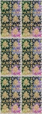 Raster geleneksel, gri renklerde, altın, kusursuz desen. Barok tarzında kusursuz bir doğulu süsü..