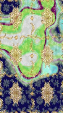 Tarafsız renkler üzerine grafiksel modern eskiz deseni. Çiçek desenli çizim. Duvar kâğıdı barok, İspanyol kumaşı. Çizim raster arkaplanı.