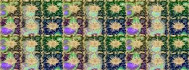 Çizim altın desenli bukleler. Doğu tarzı arabesk tarzında altın elementler. Raster Golden eskiz kalıbı. Yeşil renkte çizim deseni.