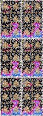 Kusursuz altın desen. Gri ve siyah renklerde altın elementlerle kusursuz desen. Raster doğulu süsü.