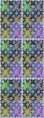 Gri ve nötr renklerdeki altın desenli altın elementler. Lüks, kraliyet ve Viktorya dönemi konsepti. Raster klasik barok çiçeksiz altın desenli. Süsleme.