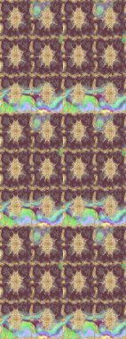 Klasik klasik klasik arka plan. Raster illüstrasyonu. Kahverengi renkli ve altın elementli eskiz deseni. Klasik Raster altın desenini çiz. Geleneksel oryantasyon süsü.