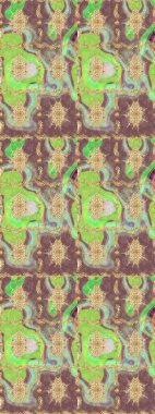 Raster altın tekstil baskısı. Altın elementlerle nötr renklerde altın desen. Çiçek kiremitleri. Eskiz desenli oryantal süs. İslam tasarımı.