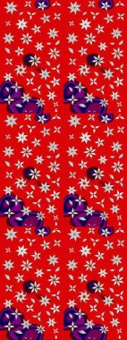 Sabıka fotoğraflarında, bebek kıyafetlerinde, duvar kâğıtlarında, paket kutularında falan kullanılabilir. Zarif, parlak ve eskiz kırmızı ve nötr çiçek deseni tasarımı.