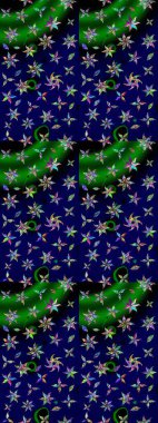 Raster illüstrasyonu. Küçük çiçekli şirin bir desen. Çiçek ve yapraklı çiçek deseni.