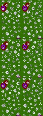 Raster Hip kumaş deseni. Eskiz Vintage Çiçek Deseni.