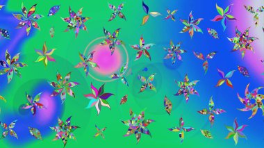 Çiçekler suluboya eskiz deseni. Raster Stili kumaş deseni.