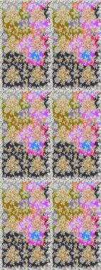 Geleneksel klasik raster altın pürüzsüz desen. Barok tarzında kusursuz bir doğulu süsü. Gri renklerdeki altın elementler.