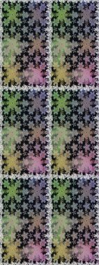 Kusursuz kraliyet lüksü, altın barok kumaş rengi. Altın antika ortaçağ dekoratifi, yapraklar ve gri renkli altın desenli süslemelerle pürüzsüz bir desen..