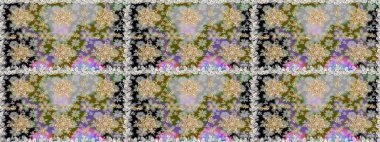 Kusursuz damaske klasik altın desen. Gri ve nötr renklerde altın desenli altın elementler. Raster illüstrasyonu. Tekrarlayan ögelerle soyut arkaplan Raster.