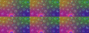 Simple cute pattern in small-scale flowers. Raster illustration. Floral sketch background for textile or book covers, manufacturing, wallpapers, print, gift wrap and scrapbooking.