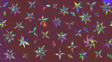 Güzel kumaş deseni. Bahar çiçekleriyle güzel bir çiçek deseni çizmişsin. Raster illüstrasyonu.