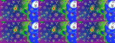 Mavi ve mor renkli çiçekler. Nazik, narin çiçek arkaplanı. Raster çiçek desenli ve çiçekli..