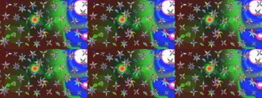 Küçük çiçekteki sevimli çiçek deseni. Tony 'nin kumaş kalıbını çiz. Raster illüstrasyonu. Modaya uygun kumaş deseni.