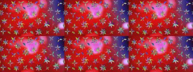 Düz Çiçek Elementleri Tasarımı. Renkli Bahar Teması eskiz kalıbı. Güzel çiçek deseni. Kırmızı ve pembe renkte çiçekler.