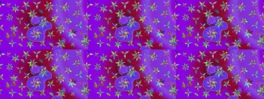 Eskiz arkaplan modeli. Menekşe yapraklı yabani çiçekler ve mor renkler. Suluboya, elle çizilmiş. Raster illüstrasyonu.