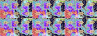 Damask çizimi tekrarlanıyor. Mavi renklerdeki altın element. Barok tarzında altın çiçekli süs. Doku arkaplanı üzerine altın duvar kağıdı.