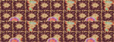 Raster eskiz deseni, altın antika ortaçağ dekoratifi, yapraklar ve kahverengi renkli altın desenli süslemeler. Kraliyet lüksü, altın barok kumaş rengi..