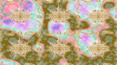 Tarafsız renklerde altın kar taneleri. Sembol bayramı, yeni yıl kutlamaları, altın desenler. Noel Altın Kar Tanesi eskiz modeli. Kış kar dokusu duvar kağıdı.