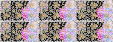 Raster altın pürüzsüz desen. Düz elle çizilmiş klasik koleksiyon. Arkaplan, kumaş, altın duvar kağıdı. Altın elementlerle gri renklerde altın desen.