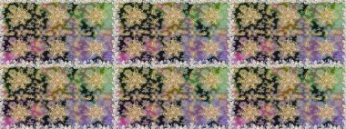 Şık bir grafik desen. Duvar kâğıdı barok, İspanyol kumaşı. Kusursuz raster arka plan. Gri renklerdeki altın elementler. Çiçek deseni.