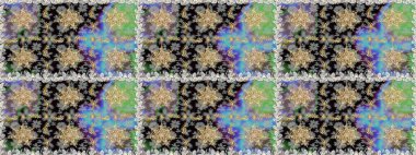 Barok tarzında kusursuz bir doğulu süsü. Raster geleneksel altın pürüzsüz desen gri renklerde.